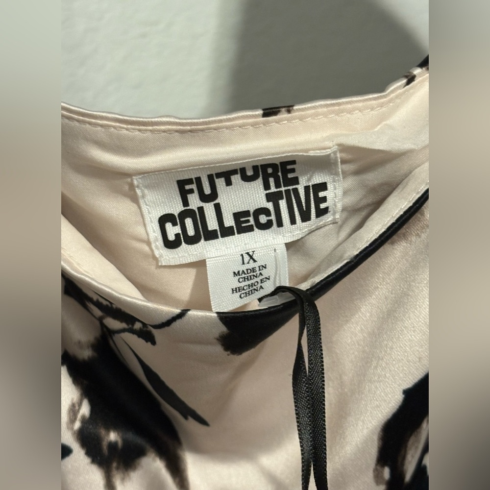 Women's Ankle A-Line Tank Dress - Future Collective Floral 1X - Picture 5 of 5